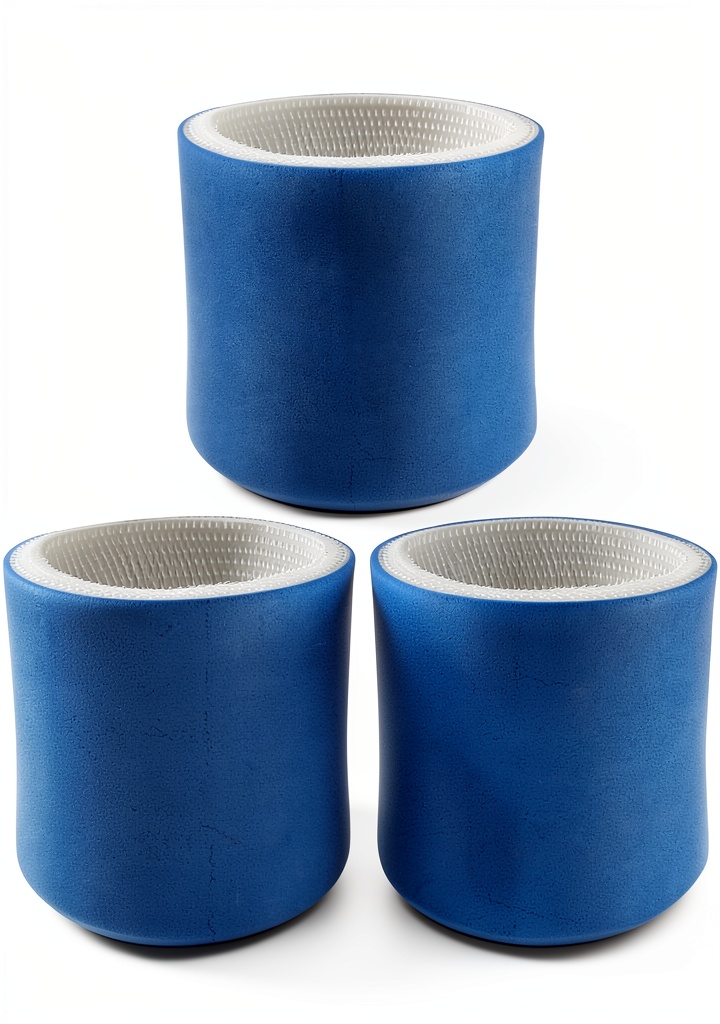 Installing Honeywell Humidifier Replacement Wicks Smilyan 3 Pack on a wooden desk