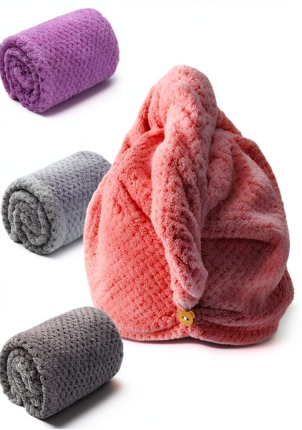 Hair Towel Amrules Microfiber Quick Dry Turban-0