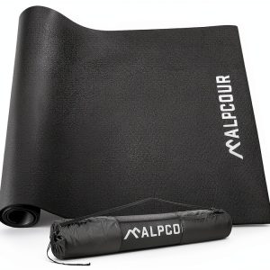 Alpcour Bike Trainer Mat PVC Black-0