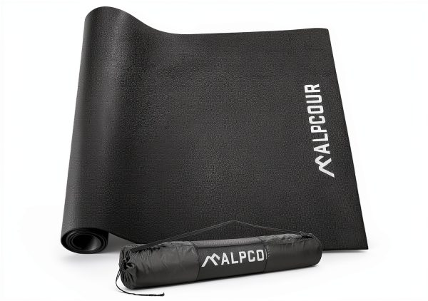 Alpcour Bike Trainer Mat PVC Black-0
