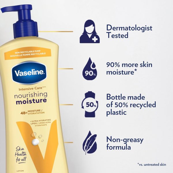 Vaseline Nourishing Moisture Lotion Cream 3.4oz-3