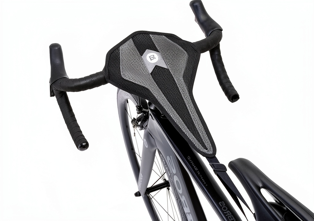 ROCKBROS Bike Sweat Guard in use