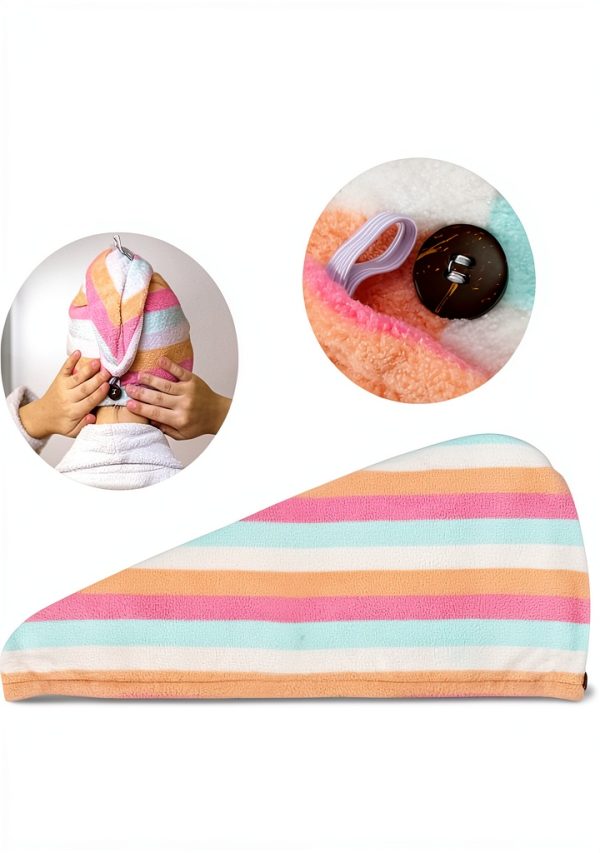 Microfiber Hair Towel AuroTrends 2 Pack Lightweight-2