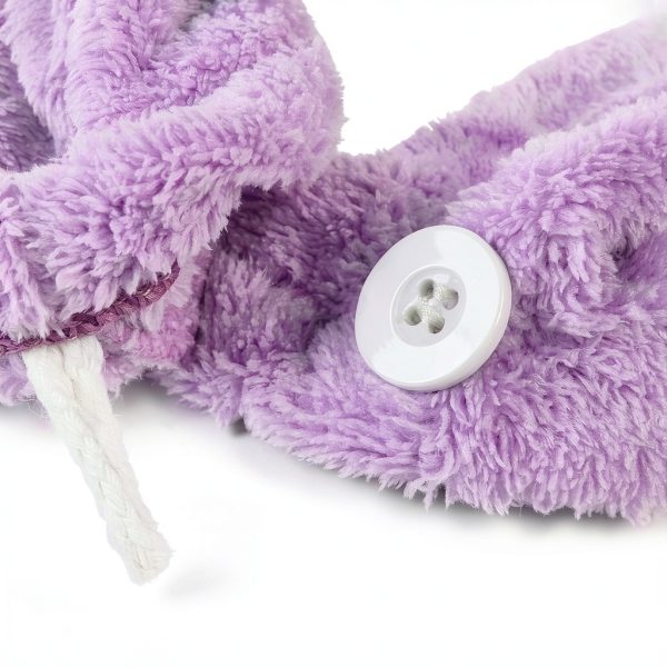 Microfiber Hair Towel Generic Coral Fleece-6