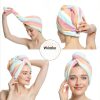 Microfiber Hair Towel AuroTrends 2 Pack Lightweight-3
