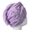 Microfiber Hair Towel Generic Coral Fleece-2