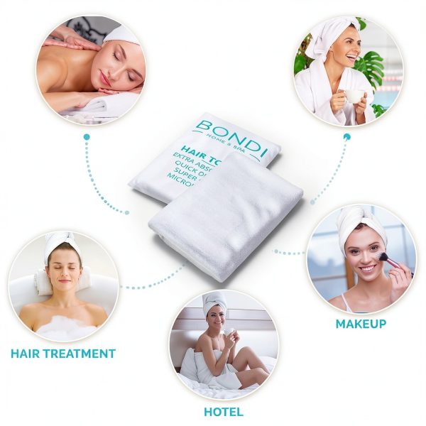 Bondi Microfiber Hair Towel Quick Dry Frizz-3