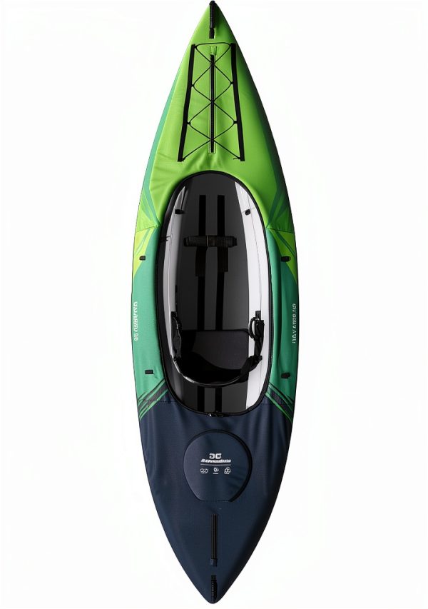 Aquaglide Navarro 130 Inflatable Kayak Green Black-1