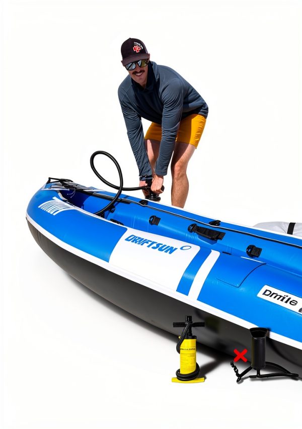 Driftsun Voyager Inflatable Kayak Blue PVC-4