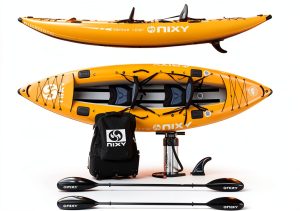 NIXY Tahoe Inflatable Kayak 500D PVC Yellow Model-0