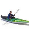 Aquaglide Navarro 130 Inflatable Kayak Green Black-2