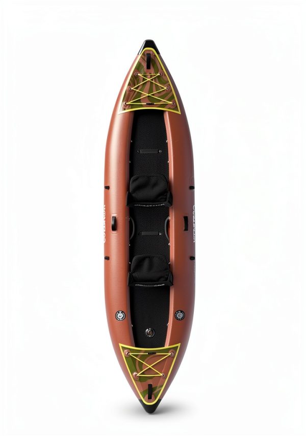 WONITAGO Inflatable Kayak Brown Tandem-5