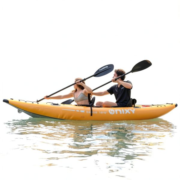 NIXY Tahoe Inflatable Kayak 500D PVC Yellow Model-3