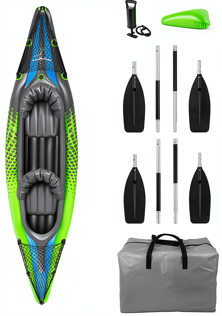 Savvycraft tandem kayak on a serene lake
