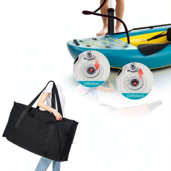 GyMax 2 Person Inflatable Kayak Red-5