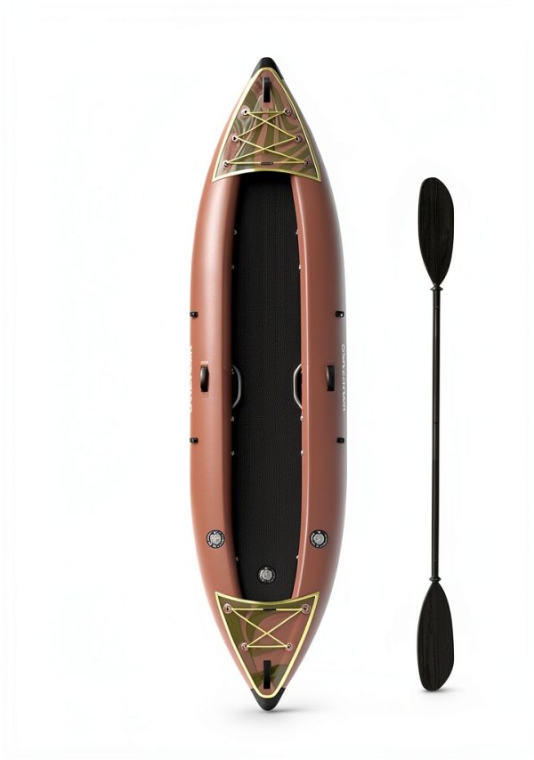 WONITAGO Inflatable Kayak Brown Tandem-3