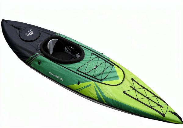 Aquaglide Navarro 130 Inflatable Kayak Green Black-4