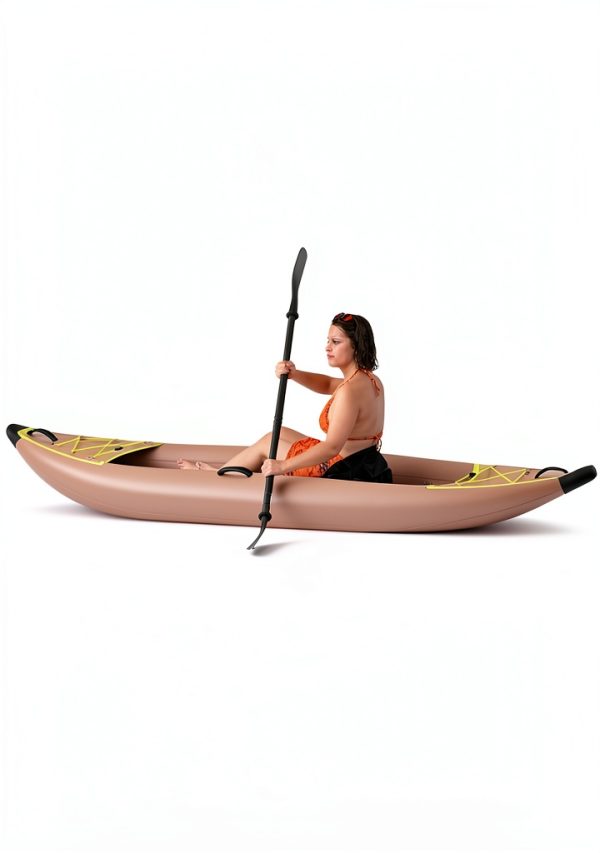 WONITAGO Inflatable Kayak Brown Tandem-4