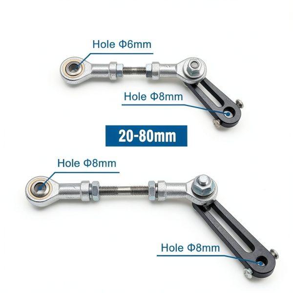 Rocker Arm Motor Arm JQDML Linear Actuator 8mm Shaft 30-150mm Stroke-2