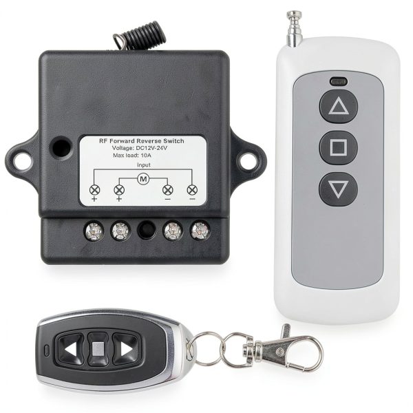 AWINLI Forward Reverse Remote Switch 12V-24V Actuator Controller Black-0
