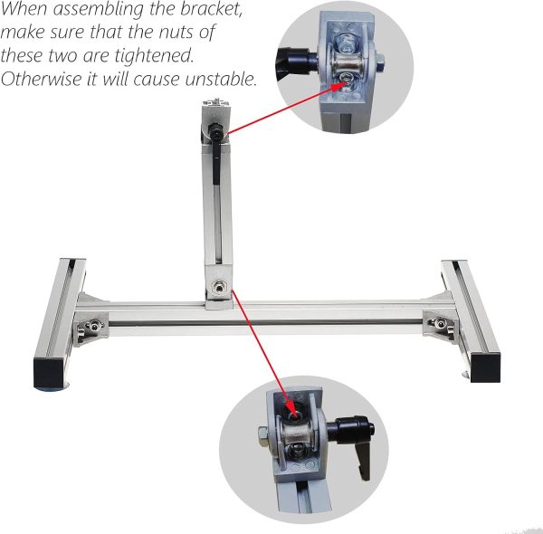 Stand Kit JQDML Linear Actuator 8mm Aluminum Alloy Adjustable Angle-5