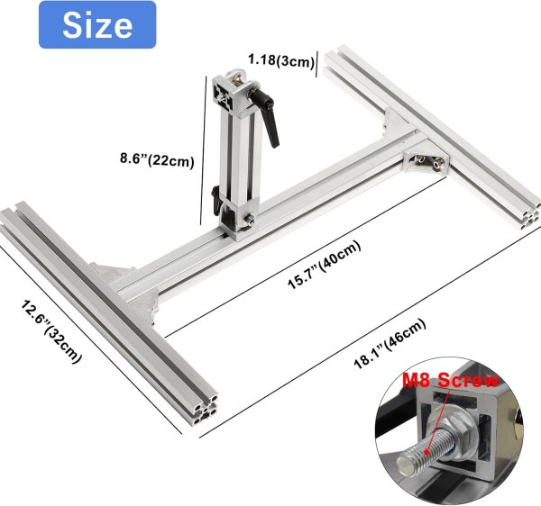 Stand Kit JQDML Linear Actuator 8mm Aluminum Alloy Adjustable Angle-2