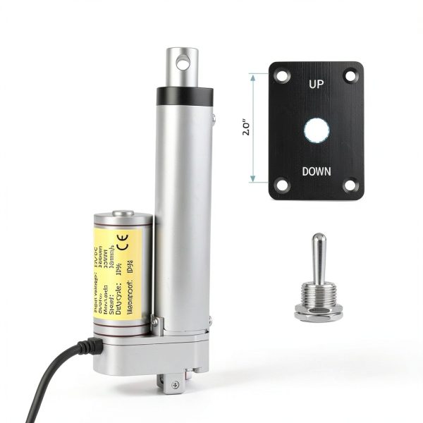 12V Linear Motion Actuator RVMARINEPAT Heavy Duty 4 Inch Stroke 330lb-1