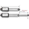 AWINLI Mini 12V Linear Actuator 2" Stroke 180N Waterproof Compact-2
